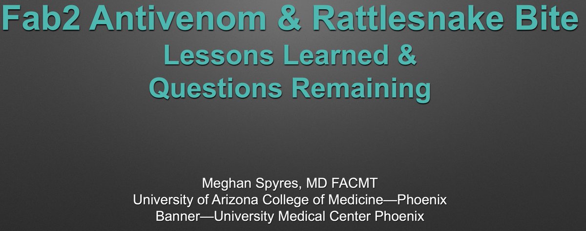 Michael S. Toce (@therealmiketoce) on Twitter photo As a toxicologist in Boston who has given a total of ZERO doses of Fab/Fab2 in my career, I absolutely love (and rely) these presentations to stay up to date. Great review on Fab2 antivenom by <a href="/mbspyres/">meghan spyres</a> <a href="/acmtmedtox/">American College of Medical Toxicology</a> #ACMT2022 As a toxicologist in Boston who has given a total of ZERO doses of Fab/Fab2 in my career, I absolutely love (and rely) these presentations to stay up to date. Great review on Fab2 antivenom by <a href="/mbspyres/">meghan spyres</a> <a href="/acmtmedtox/">American College of Medical Toxicology</a> #ACMT2022