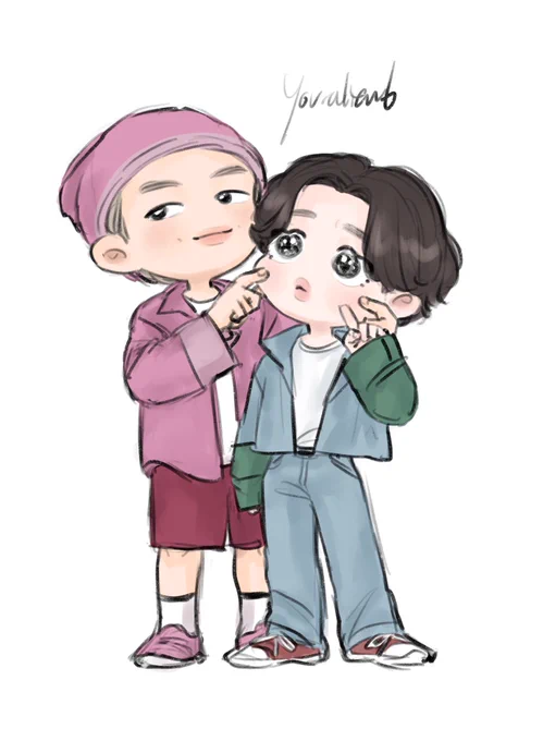 まさか来るのか...?と思ったら😭💘
(服などのディテールは忘れたため適当です🙏)
#MINIMONI #JIMIN #KimNamjoon 