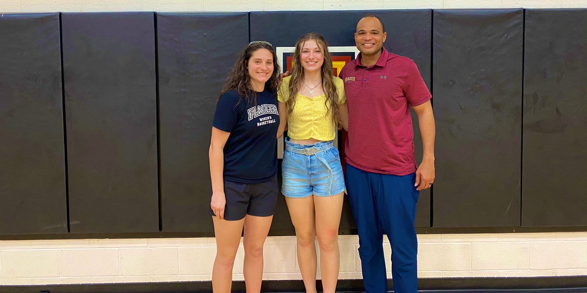 carleighgrimm21's tweet photo. Thank you to @smith_maurice and @SydCleveland for the official visit! You and the team made me feel very welcomed! I am so blessed and excited to be a part of the @Flagler_WBB family ♥️💛 https://t.co/bpMRWC8Xg6