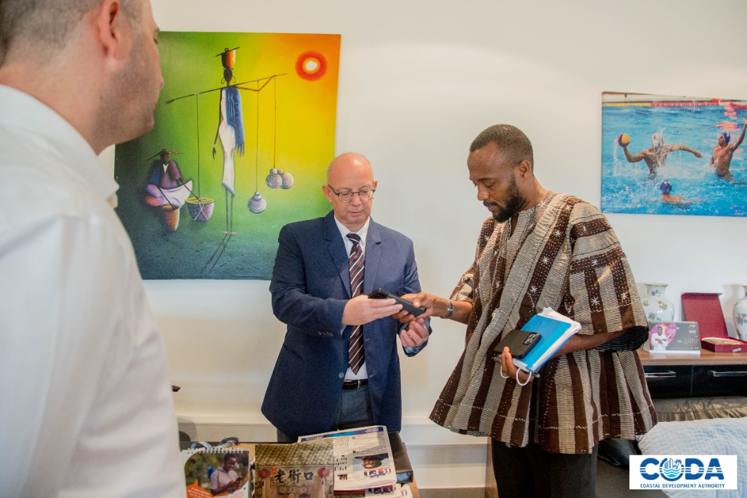 CoastalDevelop2's tweet photo. CODA STRIKES PARTNERSHIP DEAL WITH THE HUNGARIAN AMBASSADOR TO GHANA
The Hungarian Ambassador to Ghana, His Excellency Tamas Endre Feher on Thursday 10th of March 2022 received a delegation from CODA led by the CEO Lawyer Jerry Ahmed Shaib and the Deputy Mr. Emmanuel Affram Anim https://t.co/XMU9pgi4Fc