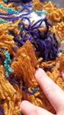 How do you recycle your fiber scraps? I have two bins of scraps: long enough to use for something and too tiny to use, but don't want them to end up in a landfill

Let me know what you do with yours!