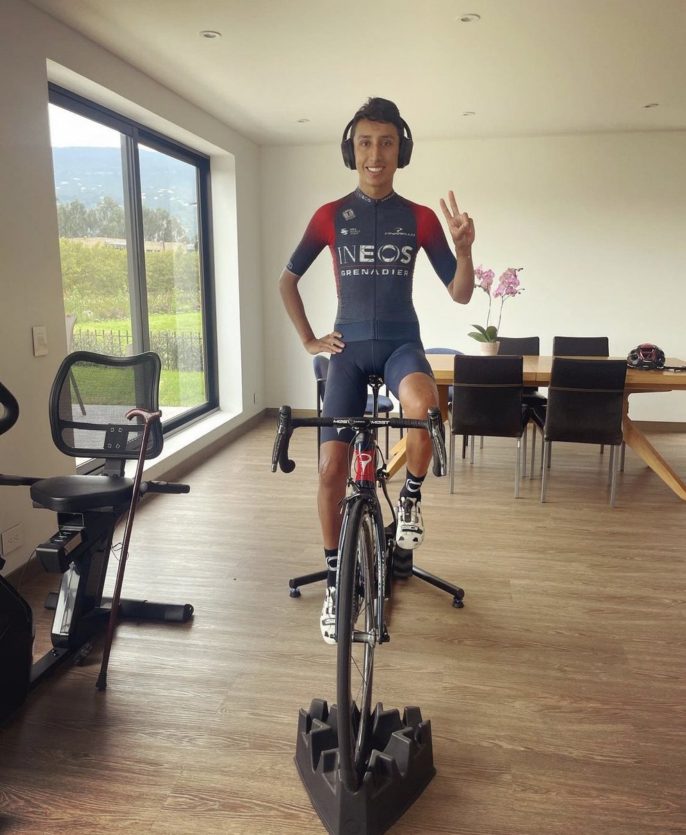 “Guess who’s back on their bike!” 

— Egan Bernal via Instagram. Campeón 🤍