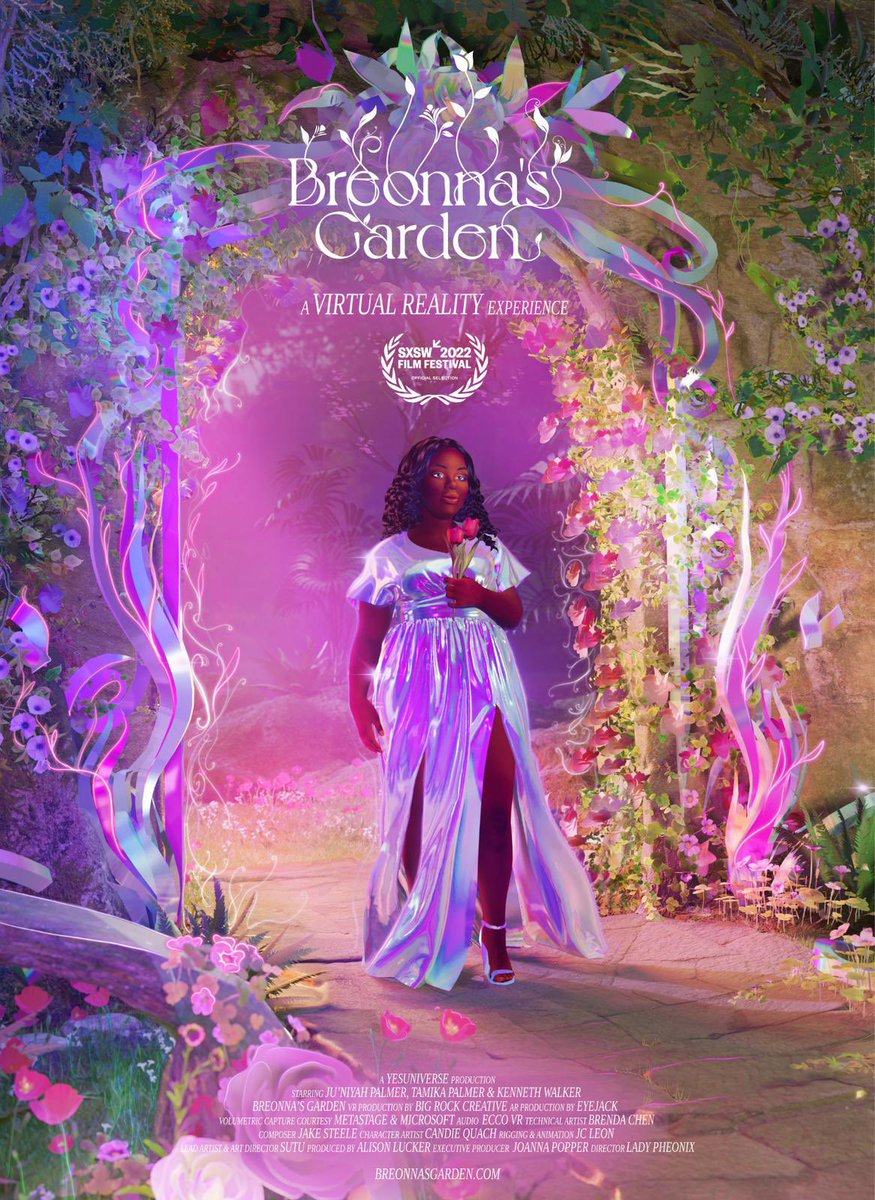The VR world premiere of #breonnasgarden at <a href="/sxsw/">SXSW</a> will take place  Fairmont Hotel 101 Red River Street Austin, TX 78701
Congressional Ballroom
Booth #106

🌷Press Preview March 12th
2:00pm-6:00pm

🌷General public March 13th - 15th
11:00am-6:00pm

 #SXSW2022 #BreonnaTaylor