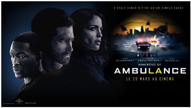 celebsinparis's tweet photo. #INFO Jake Gyllenhaal, @eizamusica @yahya et @michaelbay seront à Paris ce dimanche 20 mars pour l’avant-première du film Ambulance qui aura lieue au cinéma UGC Normandie Champs Élysées https://t.co/C75KvXuopV