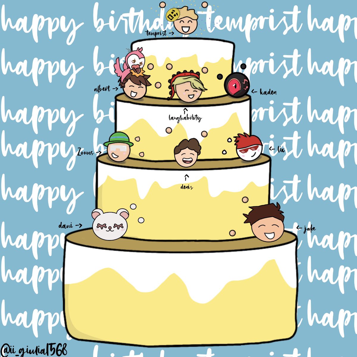 ii_giulia1568's tweet photo. HAPPY BIRTHDAY TEMPRIST!<3 hi temprist i hope you have a wonderful day and you enjoy your special day, i wanted to draw this in honor of you birthday and i hope you like it:D (time: 2 hours and 57 minutes) #happybirthdaytemprist #vstwt #fanart #digitalart #procreateart https://t.co/sCE9IoGrF8