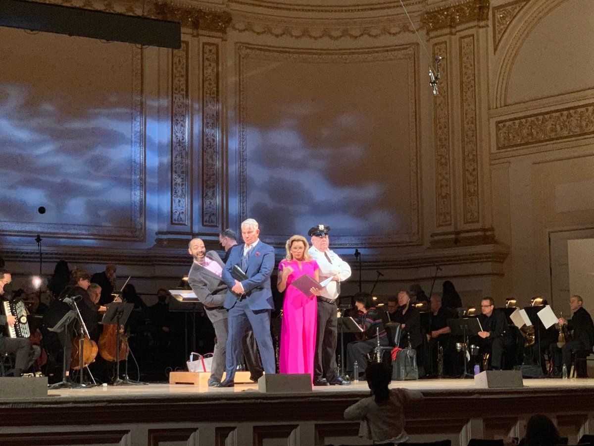 Jackala28's tweet photo. Had the pleasure of performing in #StephenSondheim &amp; #ArthurLaurents 
#AnyoneCanWhistle with @VWOfficial 
@SantinoFontana #ElizabethStanley
#JoannaGleason @douglassills #EddieCooper #MichaelMulheren 
✨😙🎶
@carnegiehall #ACW #Sondheim #EmbraceTheChaos #MasterVoices #MVWhistle https://t.co/Jwar5tXGFA