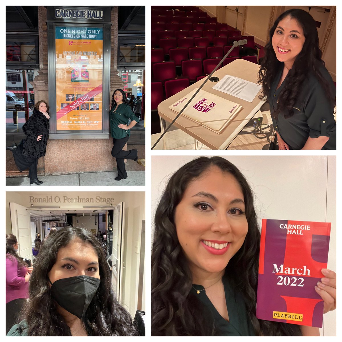 Jackala28's tweet photo. Had the pleasure of performing in #StephenSondheim &amp; #ArthurLaurents 
#AnyoneCanWhistle with @VWOfficial 
@SantinoFontana #ElizabethStanley
#JoannaGleason @douglassills #EddieCooper #MichaelMulheren 
✨😙🎶
@carnegiehall #ACW #Sondheim #EmbraceTheChaos #MasterVoices #MVWhistle https://t.co/Jwar5tXGFA