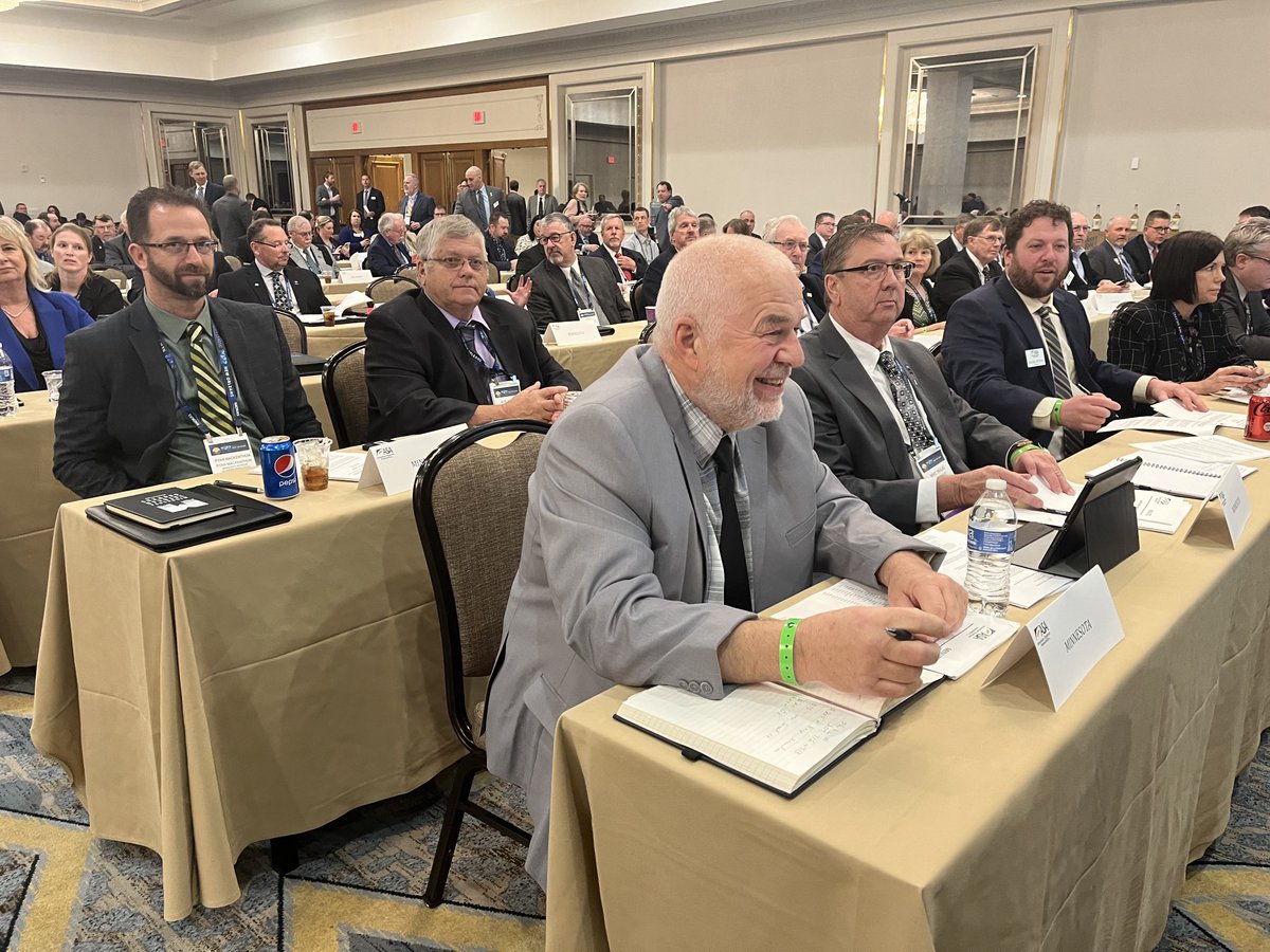 MNSoyGrowers's tweet photo. “This is why we come to Commodity Classic.” 26 state soybean groups are gathering today in New Orleans for ⁦@ASA_Soybeans⁩’ Delegate Session. Minnesota has 21 delegates - including 7 who serve on ASA’s board - participating in this grassroots resolution process. #Classic22 https://t.co/fIaS4k5Fvh