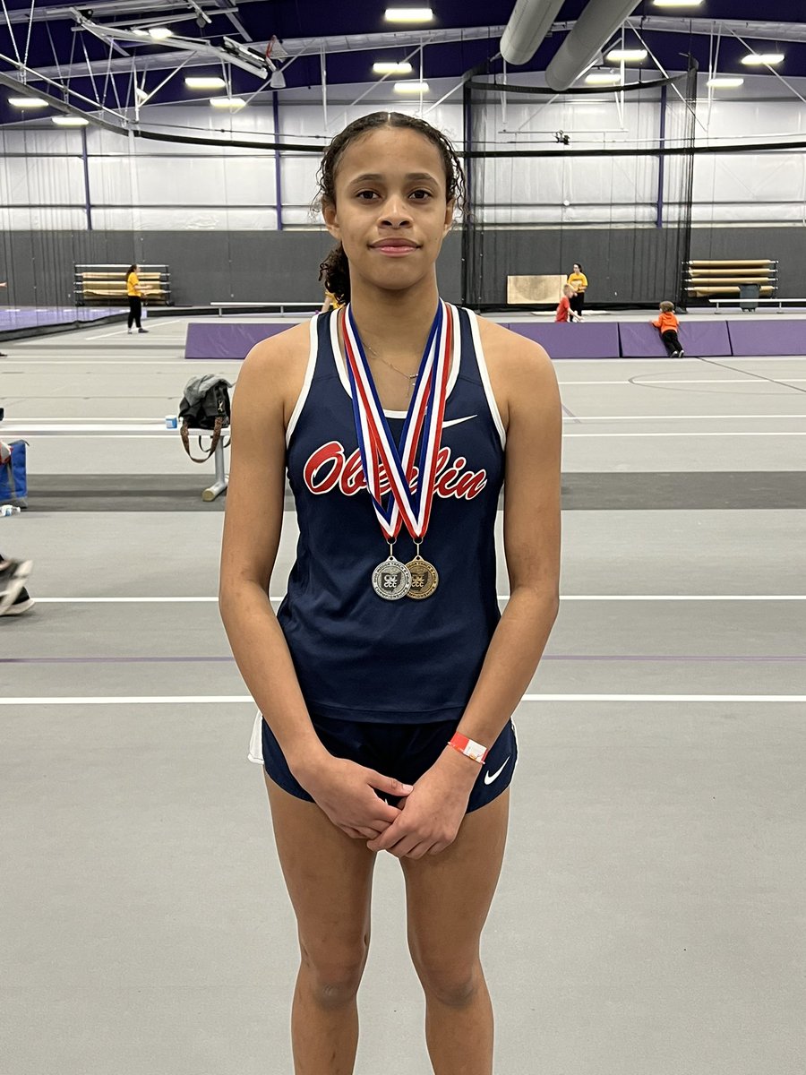 Congratulations to Olivia Hudson on her performance today at the <a href="/oatccc/">OATCCC</a> Indoor Middle School State Meet. She was second in the 400 with a time 62.99 and she first in the 200 with a time of 28.20.<a href="/ocxctf/">Jason Hudson</a> <a href="/OberlinSchools/">Oberlin City Schools</a>