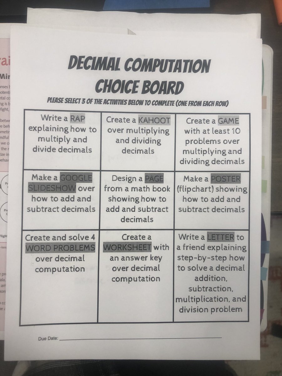 MrsRobersonMath's tweet photo. @rramirez_usc @andreakornowski @katiemartinedu Here you go! I borrowed this choice board from @missargano 🔥 https://t.co/JzpVn5CivD