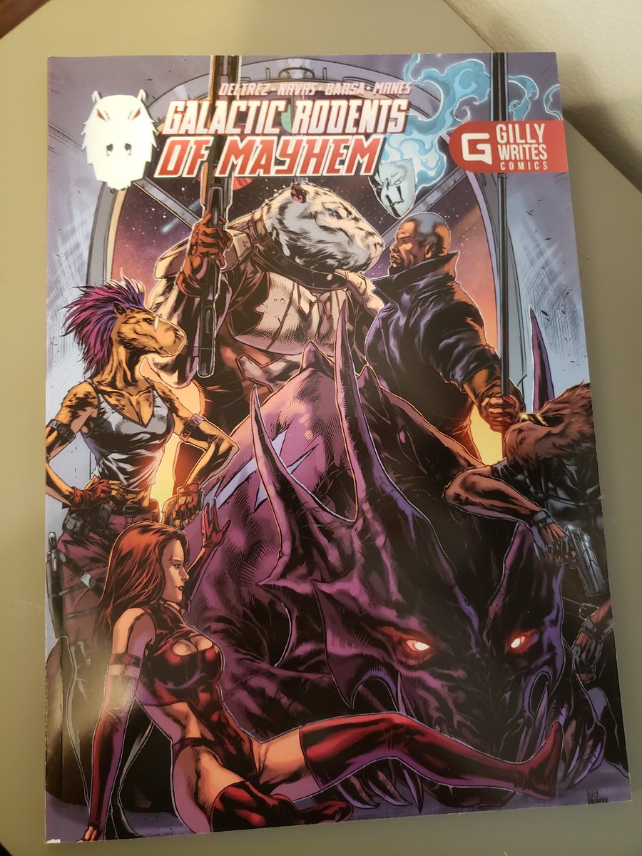 GilbertDeltrez's tweet photo. DAMN this thing is beautiful. One of our most RAREST GROM Vol. 1 covers. This copy here is going to Singapore. Our capybaras are GLOBAL! π
#GalacticRodentsofMayhem #GROMCOMIC #SpaceCapybaras #CapybaraComic #comicbooks #indiecomics #graphicnovel https://t.co/uhNO8GPHuL