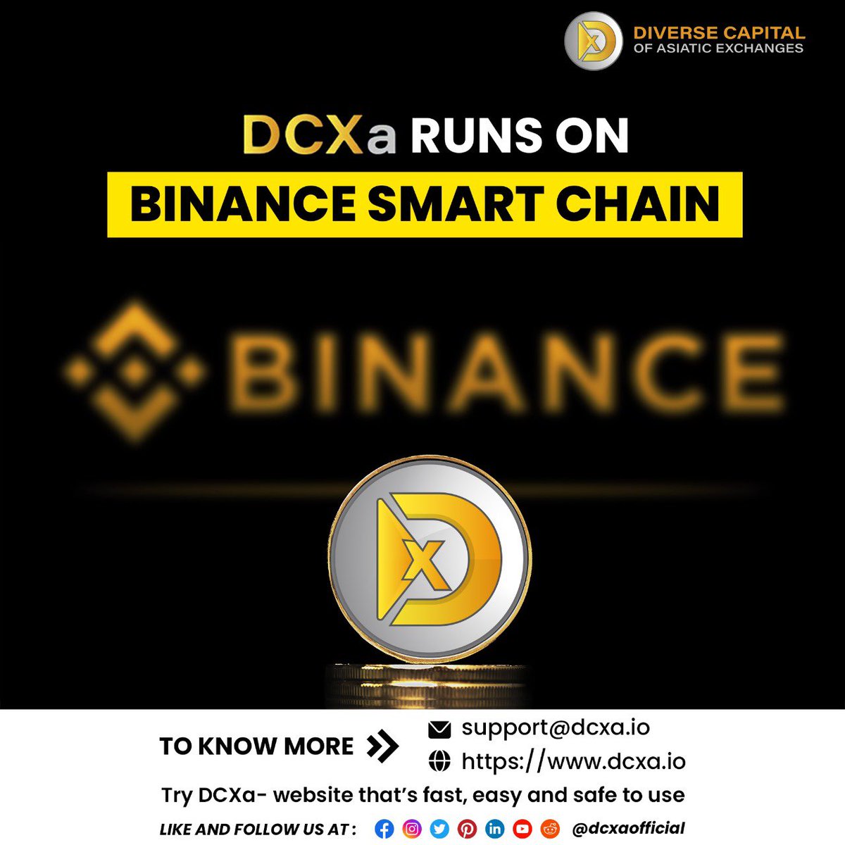 DCXaofficial's tweet photo. #DCXa Bullish
Running on #Binance Smart Chain
Price pumped
From $0.05 to $1 in just five months
More big pumping coming
Great entry point to start
Buy and hold tight
DCXa is the future of finance
🪙 Buy now https://t.co/FoxqYyH6AK
🌐https://t.co/vCeFF0AGvW https://t.co/9kFzSU2Bj3