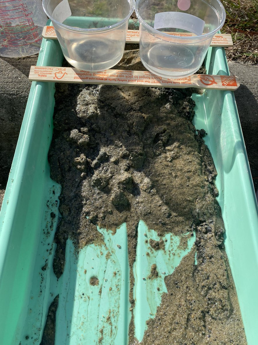 lmespattison's tweet photo. Hands on Science is the best! Weathering, erosion and deposition in action! @lakemyra #leaders #science #getoutside https://t.co/wlUX1kVRHp