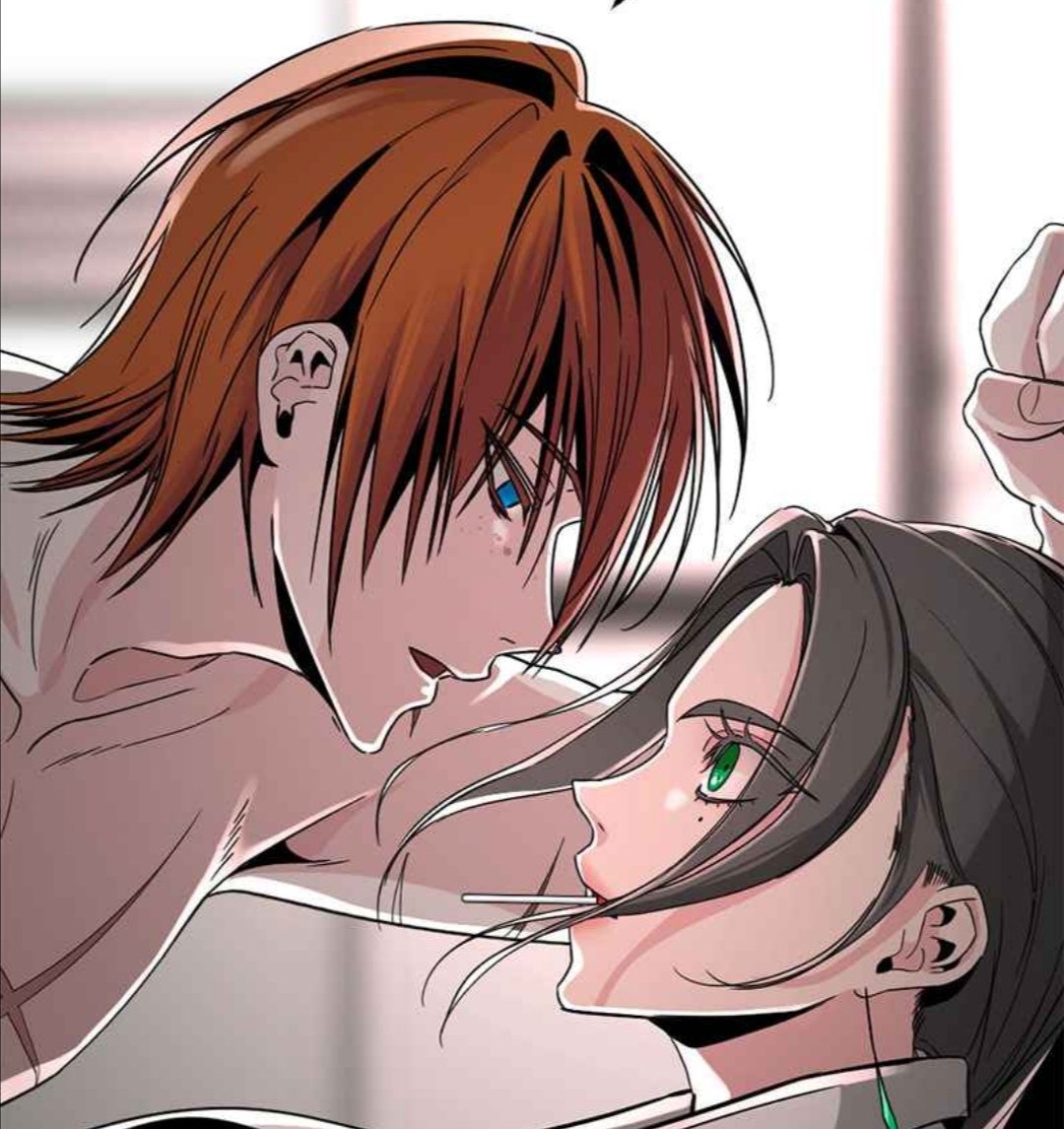 he was swift enough to grab her ,  once again  .  the redhead's answer had surely fired the ginger up a bit  .  .  a slight lick of his own lips was given  .

he uttered no phrase whatsoever  ,  before placing a kiss to her cheekbone as he gathered his upper halves closer  .