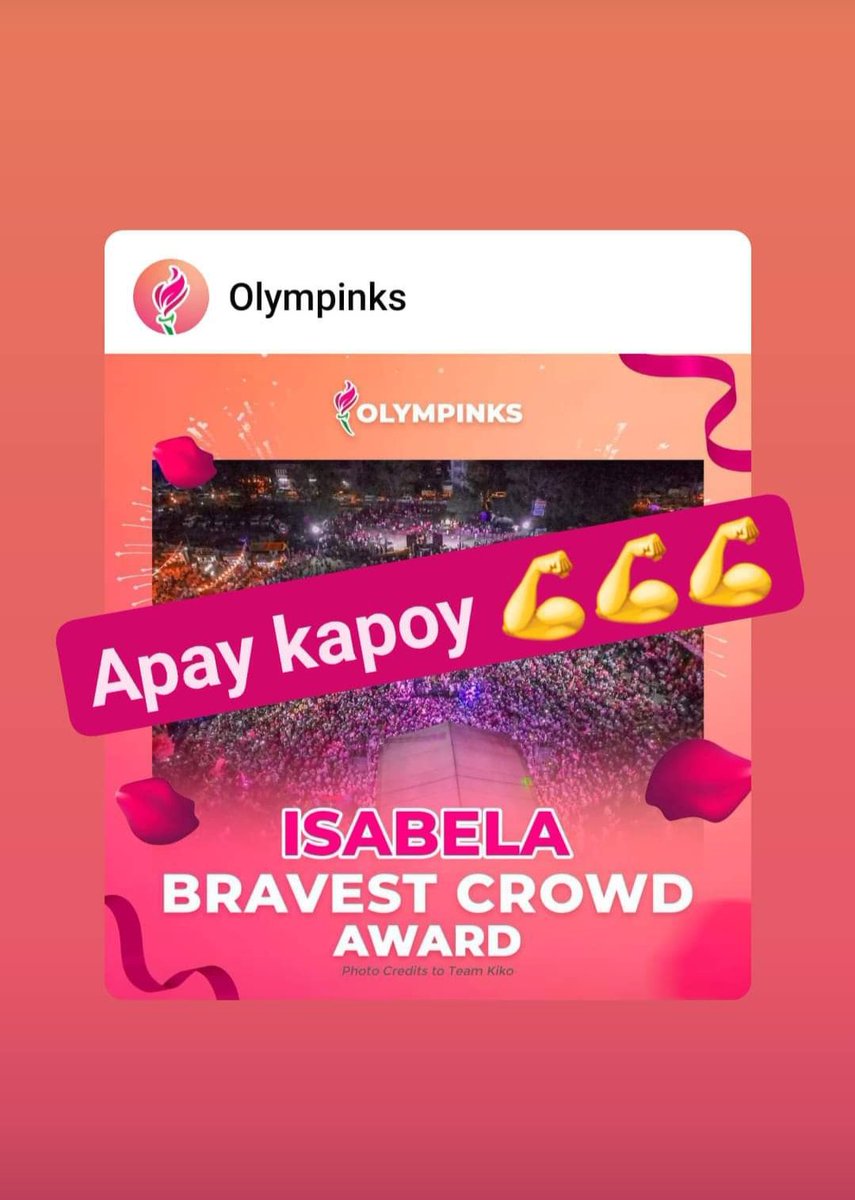 kapengpeejay's tweet photo. #AwanTiSolidNorth
#IsabelaisPink
#IsabelaParaKayLeniKiko
#Echague https://t.co/qE9C0w6cy1