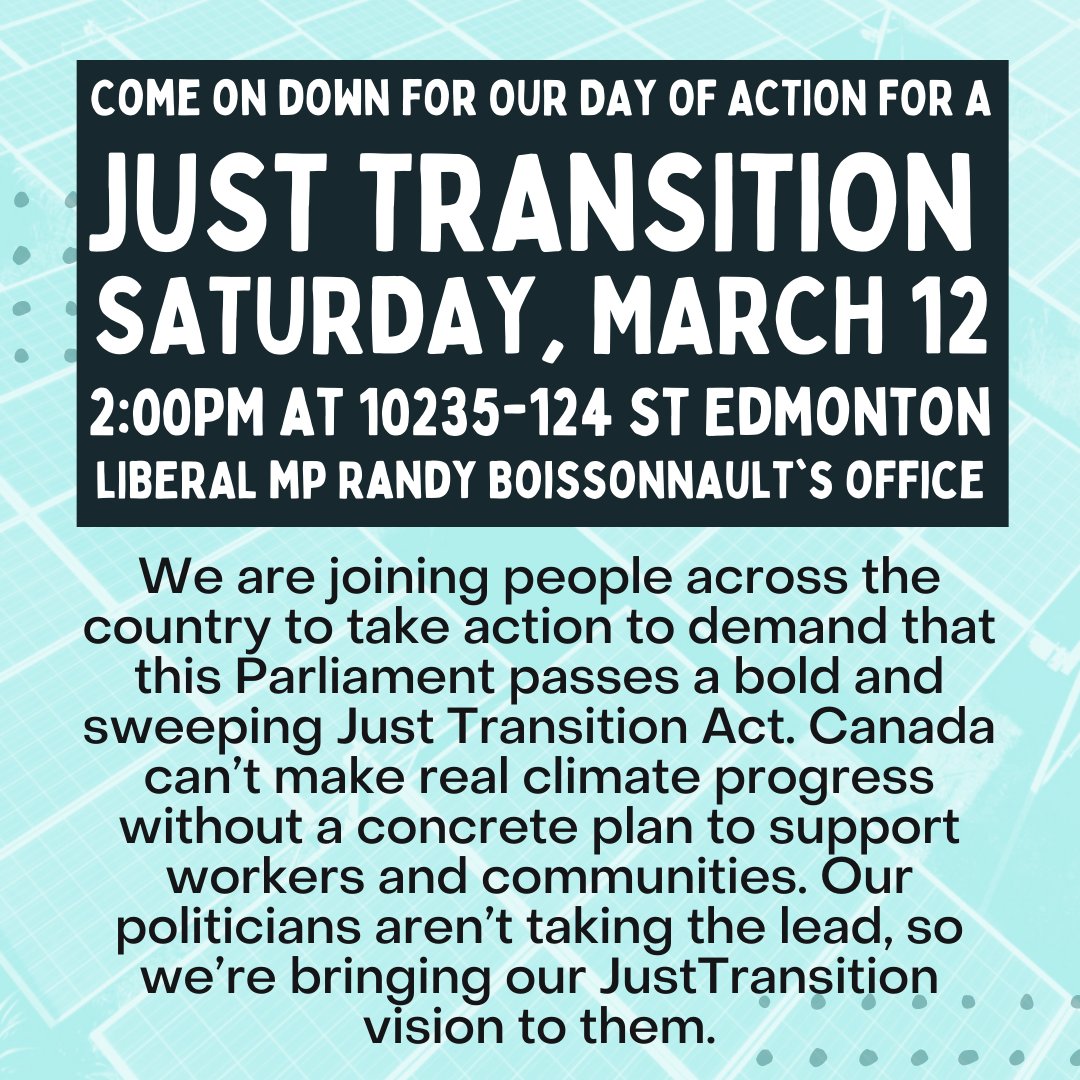 CUPW has a bold plan to make Canada Post a leader in the green economy. I will be speaking about this plan