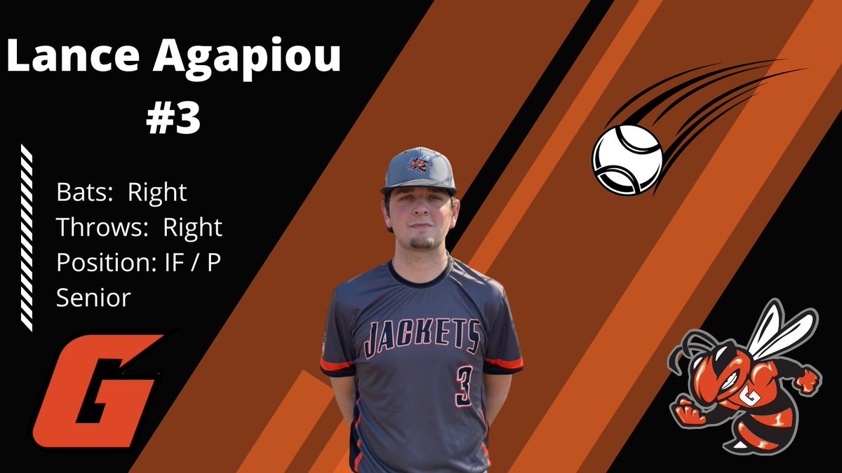 It's time to meet our first senior for the Jackets.  Infielder and pitcher Lance Agapiou.  Lance is a solid infielder, pitcher and at the plate.  We are looking forward to a great senior season for Lance! <a href="/JacketAthletic/">Greenfield Athletics</a>