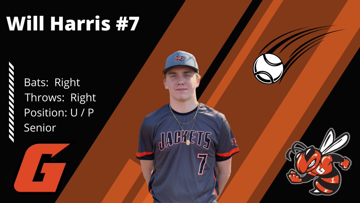 Next up in our Jacket senior class is Will Harris. Will is a solid utility guy, pitcher and lead off.  We are looking forward to some big contributions this senior season from Will!  <a href="/JacketAthletic/">Greenfield Athletics</a>