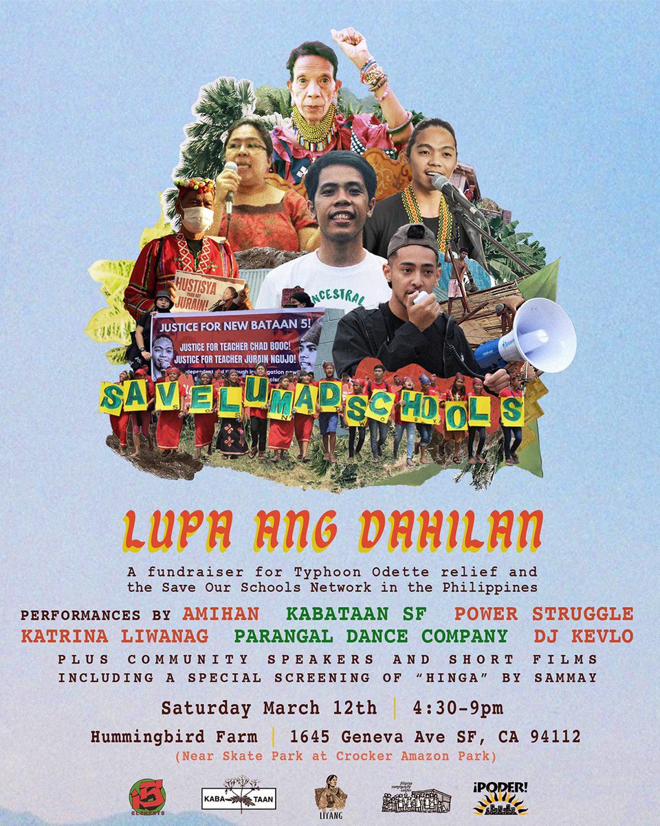 PODERSF's tweet photo. From Yelamu to the Philippines, Solidarity Forever at #HummingbirdFarm
Today, Sat. 3/12. 4:30-9pm.
Join us.
Lupa Ang Dahilan. Land is the Reason.
#UrbanCampesinx #OurRootsAreStrong https://t.co/KsuVRjdy07