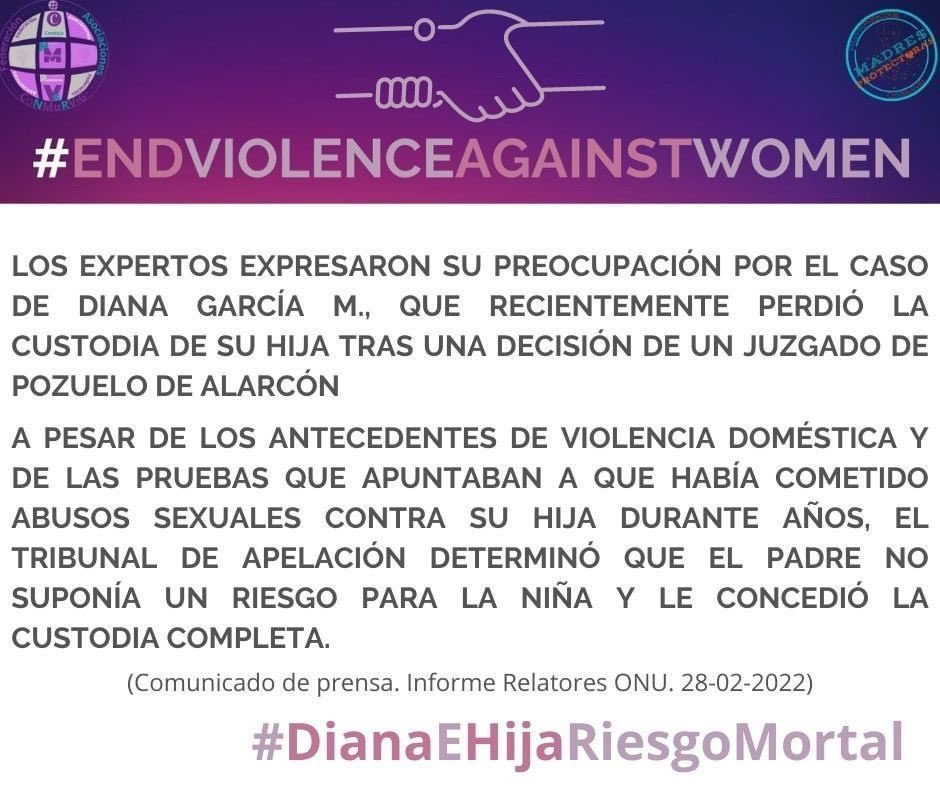 PrefasiSandra's tweet photo. Esto ahi que pararlo YA!
Nos estais abandonando y quien lo estan sifriendo son nuestros hijos a manos de sus agresores.
RUEGO DIFUCION Y MENCIONAR A QUIEN CREÁIS Q PUEDE AYUDAR A ESTA NIÑA. NO AHÍ PEOR JUSTICIA Q LA JUSTICIA SIMULADA
#DianaEhijaRiesgoMortal https://t.co/HBadaMEp5i
