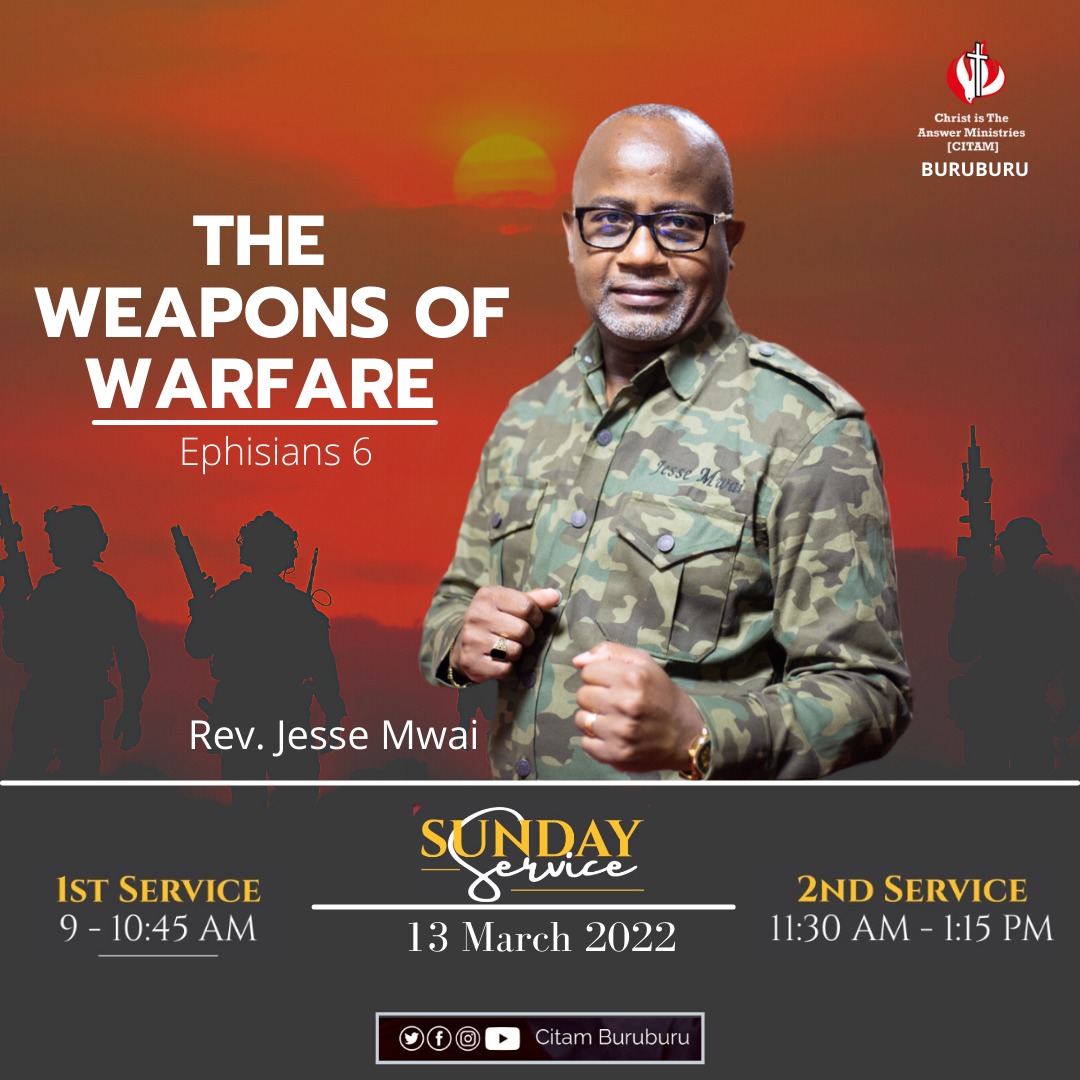 CITAM_BURUBURU's tweet photo. It's a warfare Sunday. See you in church tomorrow
#WeaponsOfWarfare #RadiatingHisGlory https://t.co/IFBJiNVNbh