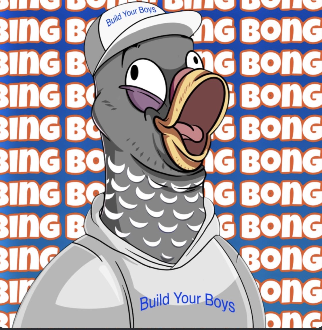 BingBongGuy's tweet photo. Thank you so much for the 1o1 @pigeonsofny_nft!! This project is built on strong community, authenticity, and New York City. 3 of my favorite things! Appreciate you guys, the @BuildYourBoys merch is an amazing! https://t.co/54iV5pCFFd