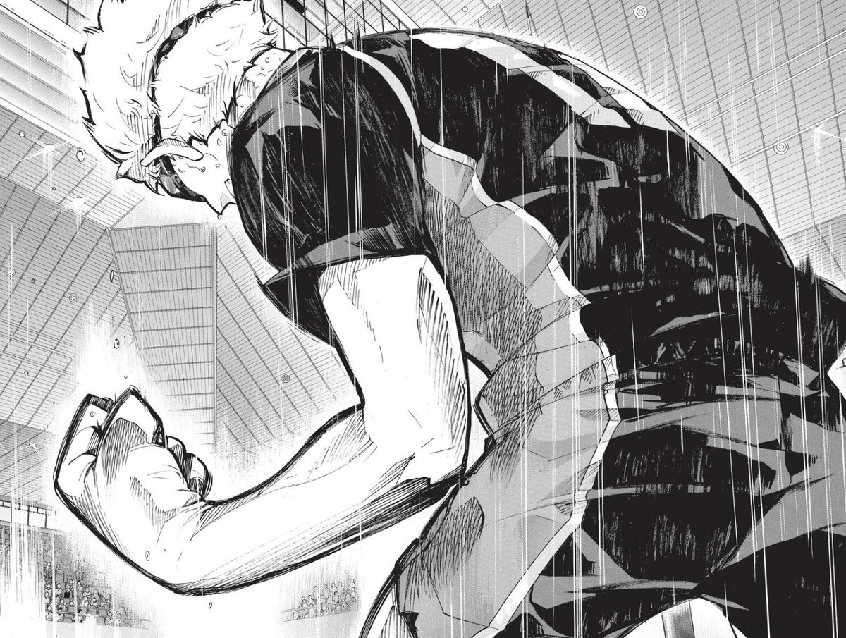 TsukkiEveryday's tweet photo. Tsukishima Kei's iconic volleyball moment 🙌 

Anime                              Manga https://t.co/mChnsxl58V