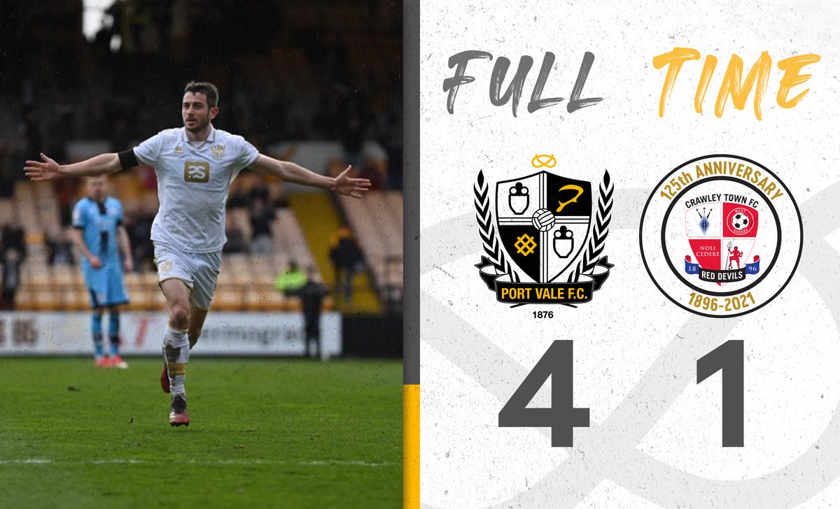 OfficialPVFC's tweet photo. FULL TIME
We walk away with all three points thanks to goals from David Worrall, Connor Hall and two from Ben Garrity!
#PVFC https://t.co/x1KHPzXS6p