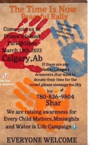 12pm Prince’s Island Park, Calgary Sunday, March 13 #yyc