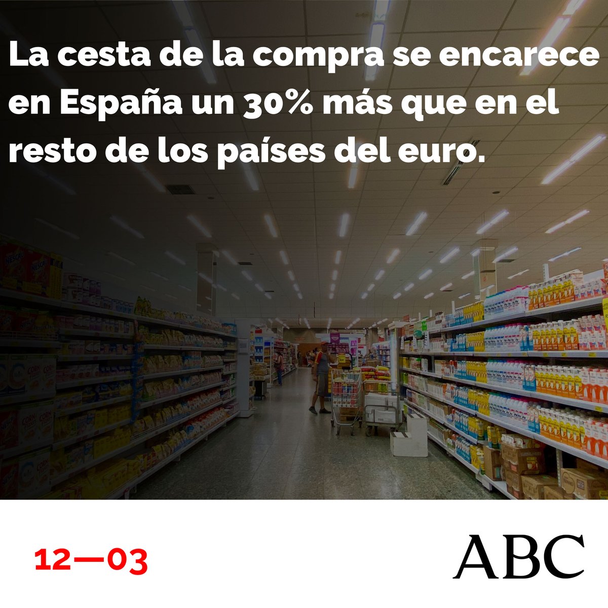 💸 La cesta de la compra se encarece un 30% más que en los países de nuestro entorno.

🍊 El Gobierno se negó a apoyar nuestra iniciativa para adaptar los tramos del IRPF. Una medida que aliviaría la presión fiscal.

Trabajaremos para que rectifiquen.

🗞️ abc.es/economia/abci-…
