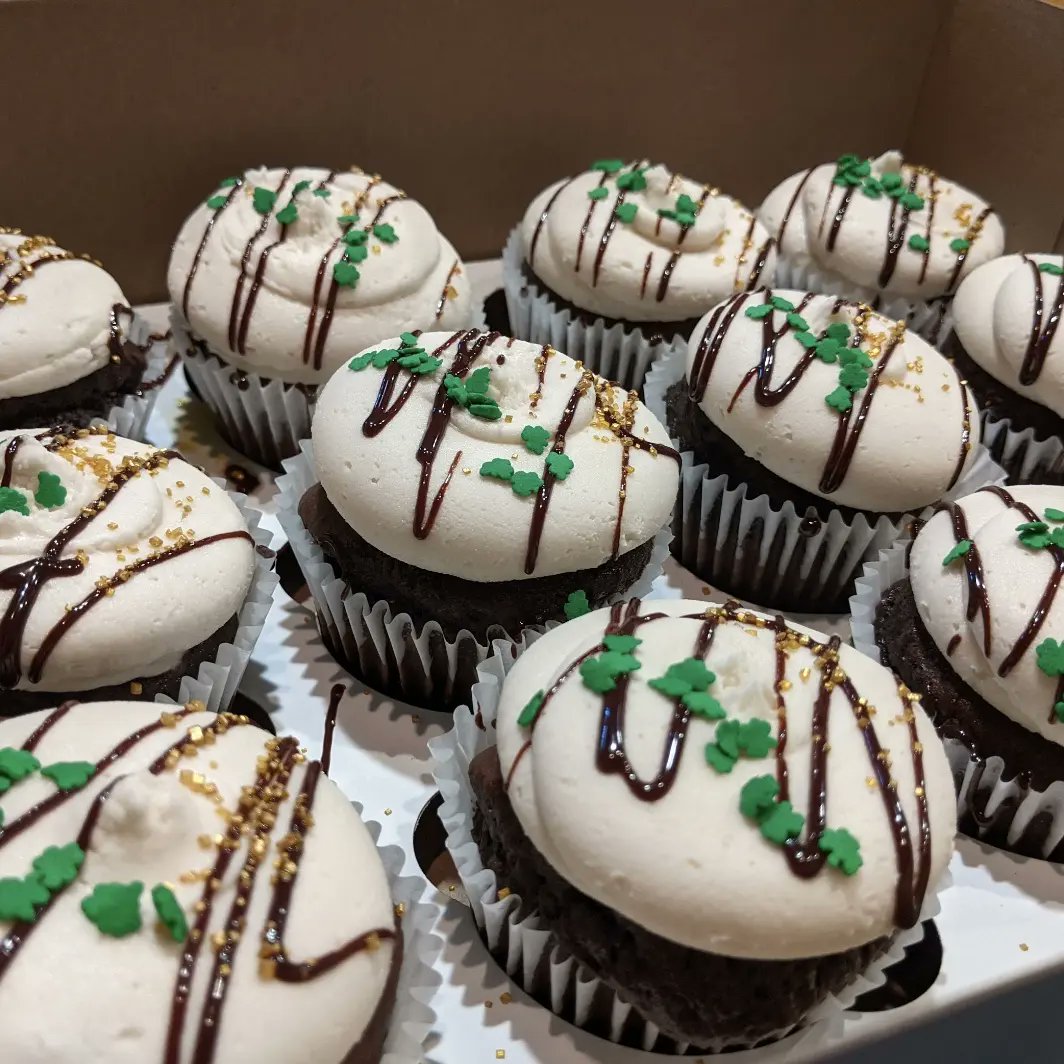 It's time again. Irish Cream Bomb, Birthday Cake, and Red Velvet cupcakes as long as they last this Sunday 7 to 3 at Offbeat Coffee. We found some more new old stock patches and pins too.  Relive the glory days!