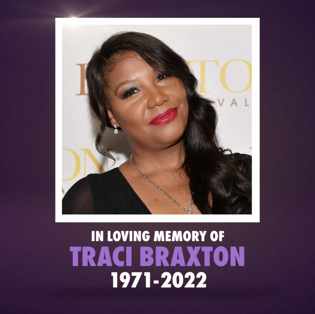 Traci Braxton has been in the lives of TV viewers for years and will always be part of the WE tv family. Gone far too soon, we celebrate her life and memory and send our heartfelt condolences to the entire Braxton family during this difficult time. Her light and spirit live on.