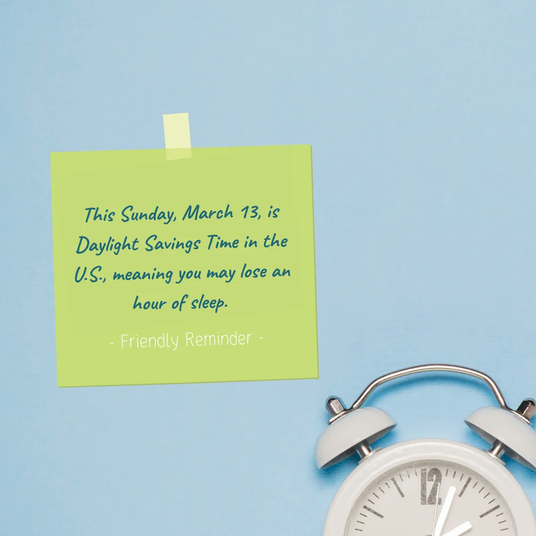 MentalHealthAm's tweet image. Losing that one hour of sleep can affect productivity, concentration, and both physical and mental health. Make sure you are preparing for a change in your sleep schedule this weekend 💚