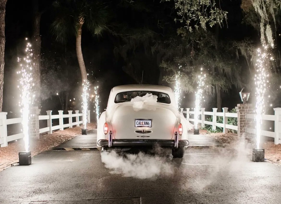 Now, that is what we call a magical exit!

#weddings #lighting #blufftonwedding #hiltonheadwedding #savannahwedding #weddingdj #cafelights #jlkevents #blufftonlighting #blufftonevents #hiltonheadevents