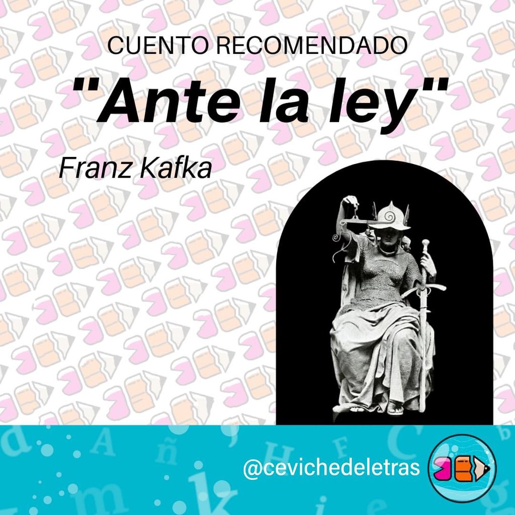 CevicheDeLetras's tweet photo. Te invitamos a leer "Ante la ley" de Franz Kafka en https://t.co/tVXBbHUWGu
#FranzKafka #cuentos #cuentoscortos #literatura #AnteLaLey #relatos #lectura #cevichedeletras https://t.co/pfd6Vx9xU0