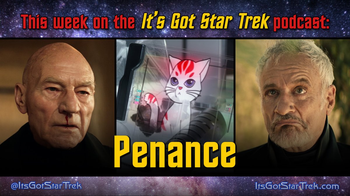ItsGotStarTrek's tweet photo. Another new episode posted! Check out our vigorous discussion of the #StarTrekPicard episode that's gotten everyone so excited, "Penance" - available now in your favorite podcast player! If #StarTrekDiscovery is more your thing check the feed for the episode posted earlier today! https://t.co/Rb5bgLDlnB