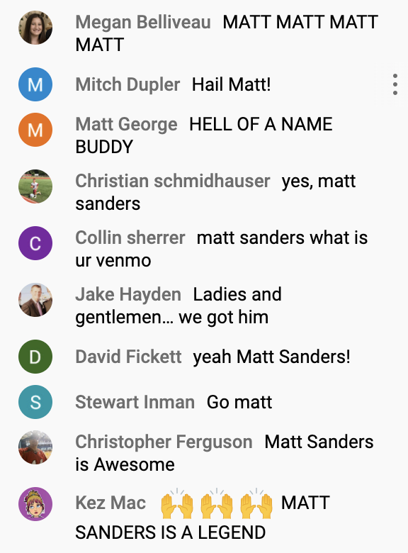 JasonYellin's tweet image. Some of the comments from the YouTube stream for our man @matthewdavid142 

#CameraGuy