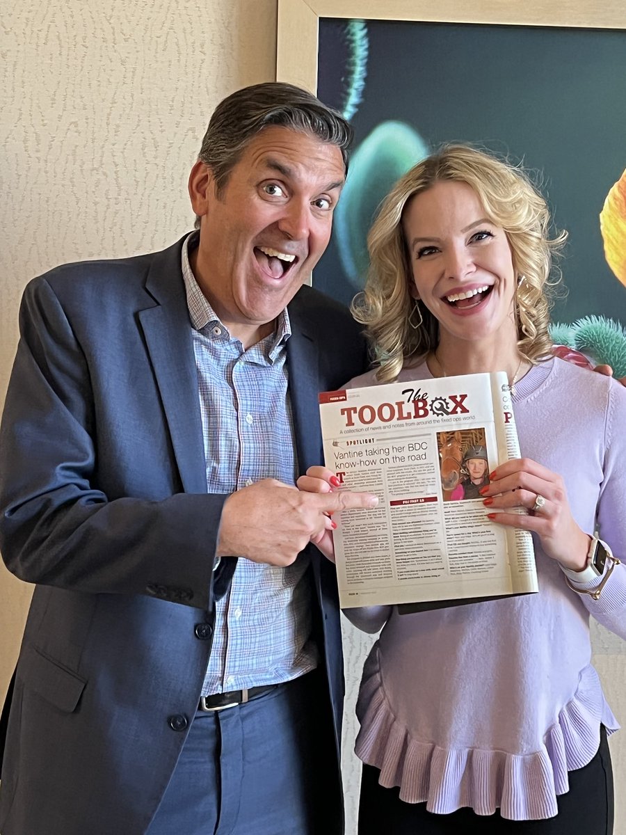 FixedOpsJournal's tweet image. Great to meet ⁦@vantine_sarah⁩ of @GoQuantum5 at #NADA. She was the inaugural subject of the FOJ15 in our February issue. See who’ll be answering our fun questions in April.