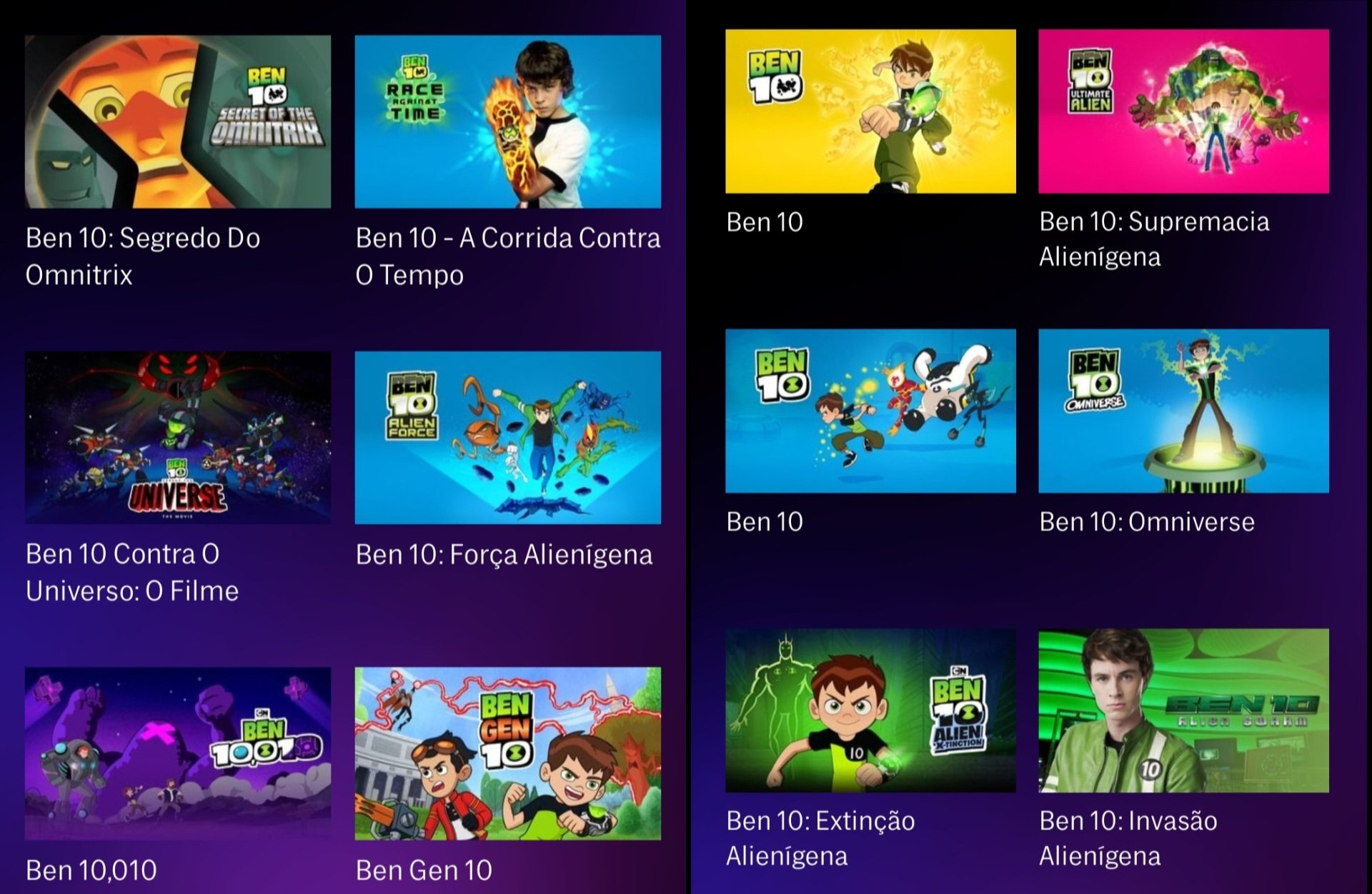 When did Ben 10 (Clássico) release “Corrida Contra o Tempo”?