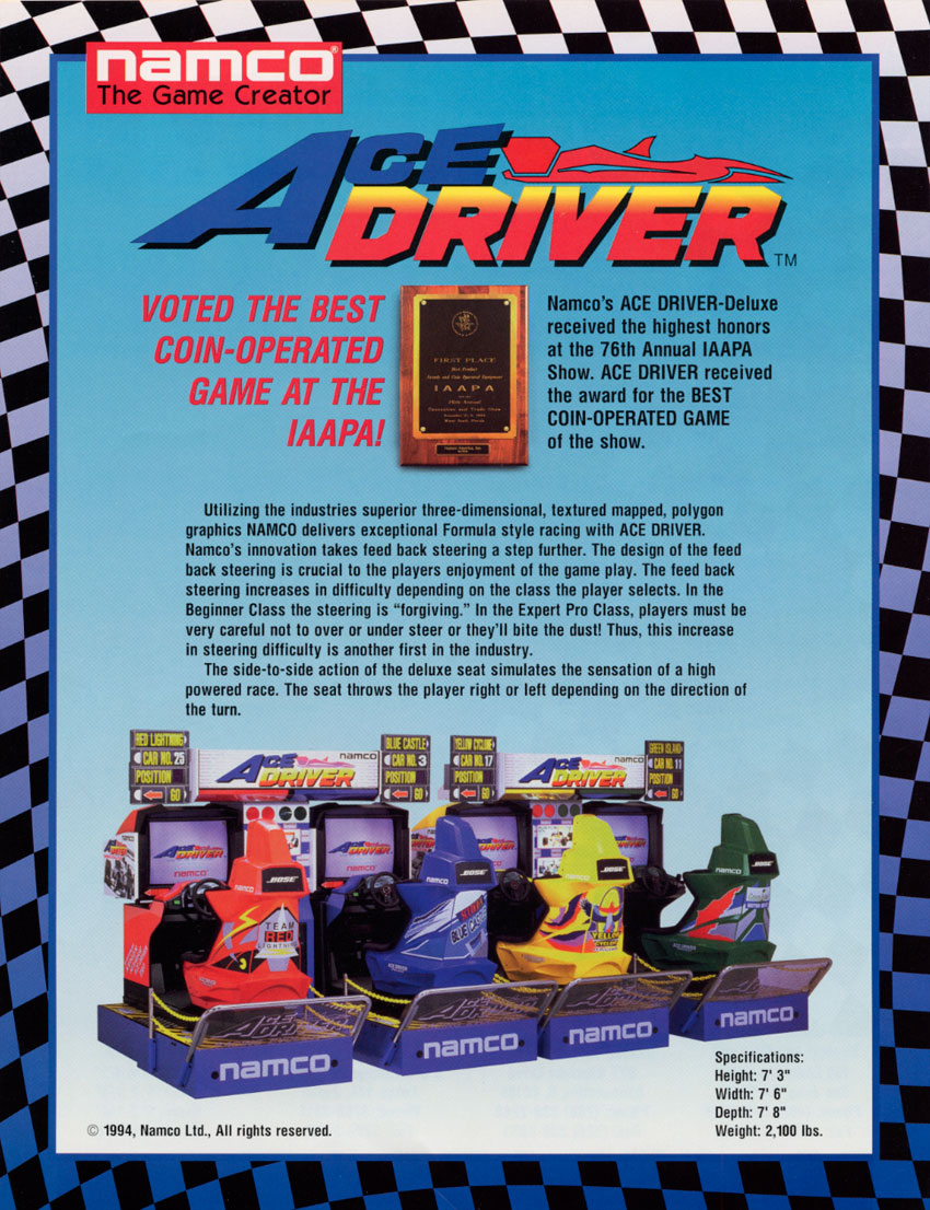 Er_Deivi's tweet photo. #AceDriver #Namco #Retrogaming #retrogames https://t.co/B30tTGWa77