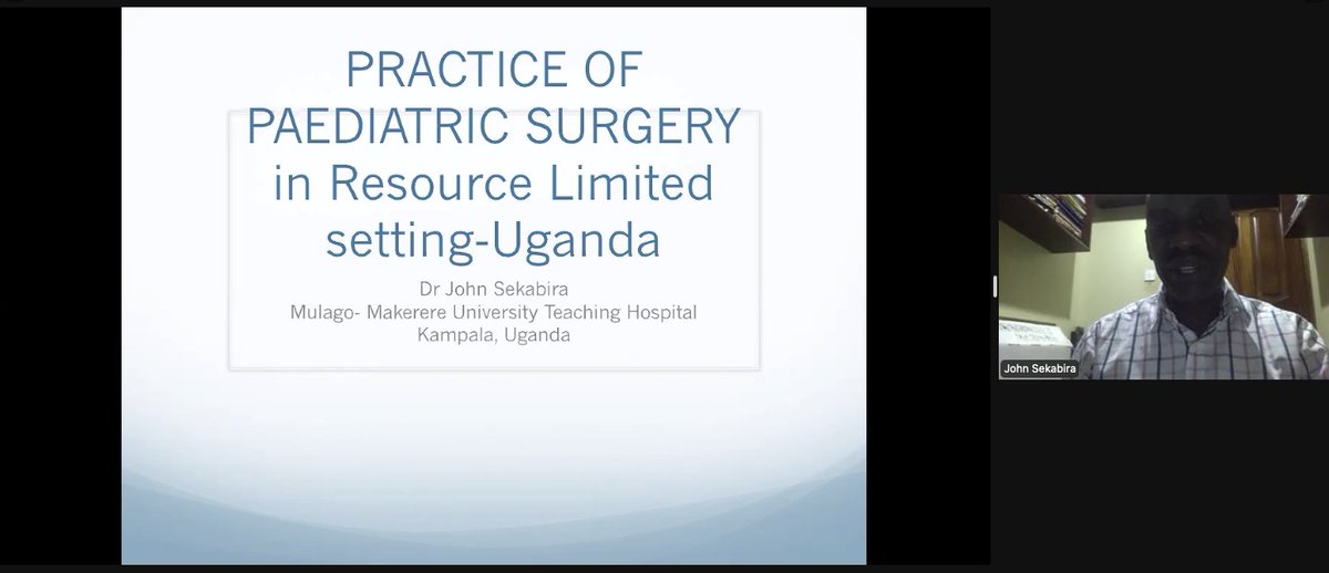 UCSFglobalsurg's tweet photo. Next is our first keynote speaker Dr. John Sekabira (@john_sekabira), the head of pediatric surgery at Makerere University Teaching Hospital in Kampala, Uganda. A mentor to many in global pediatric surgery. We are honored to have him with us here today 🙇‍♂️

#GSSAUCSFSYM2022 https://t.co/BoXFr6TBt2