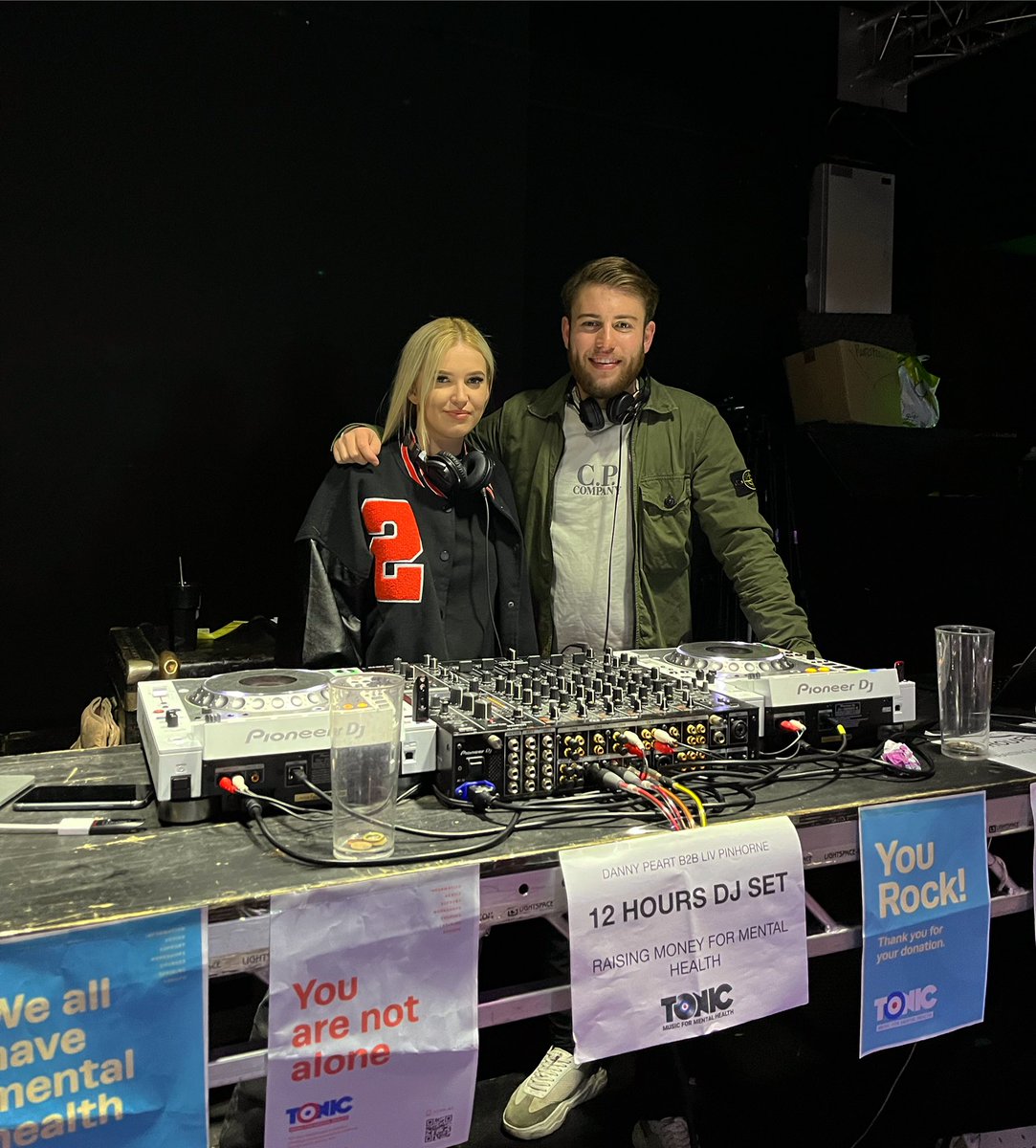 2 hours in, 10 hours to go for our B2B set in aid of <a href="/tonicmusicmh/">Tonic Music for Mental Health</a> 💙

gofundme.com/f/liv-pinhorne…