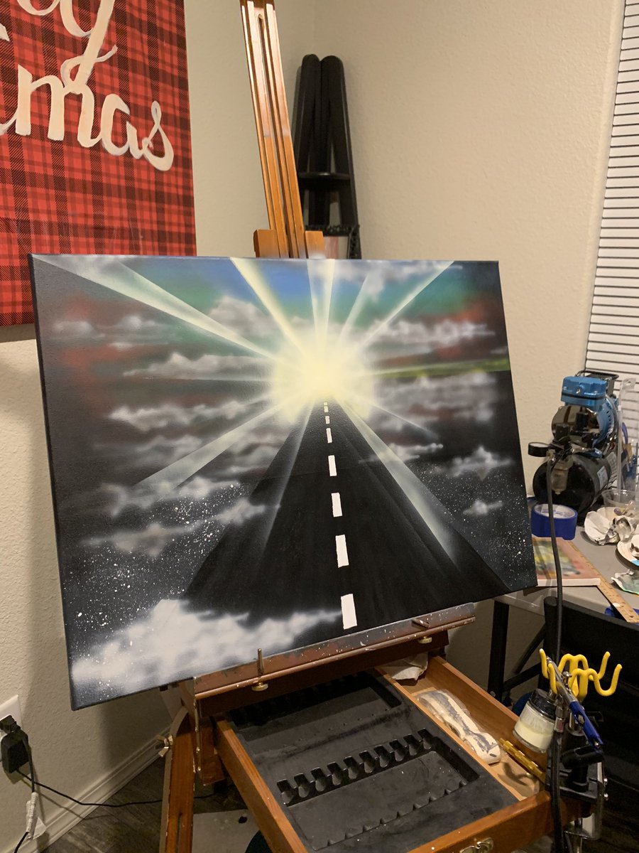 JumpinLikeJazz's tweet photo. I sold my FAVORITE painting last night 😊♥️ https://t.co/6PlktI5CbO