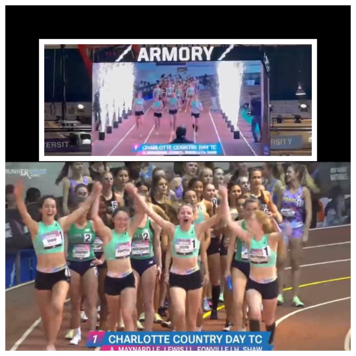 MerDolhare's tweet image. Great day at New Balance Nationals @ArmoryNYC! Both CD Track Club DMRs showed UP! 

Anna, Emma, Linde + Harper: 8th in Nation w/2PRs @ccdsbucs record + 2nd all-time indoor NC best mark.

Pete, Lionel, Everett + Connor: 2nd RisingStars w/3PRs, BUCS record + 4th all-time NC mark.🧨