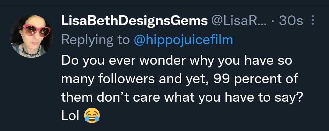 hippojuicefilm's tweet photo. Keep in mind I made one comment and she is absolutely spiraling in my notifications. https://t.co/qjTKNe8k8X
