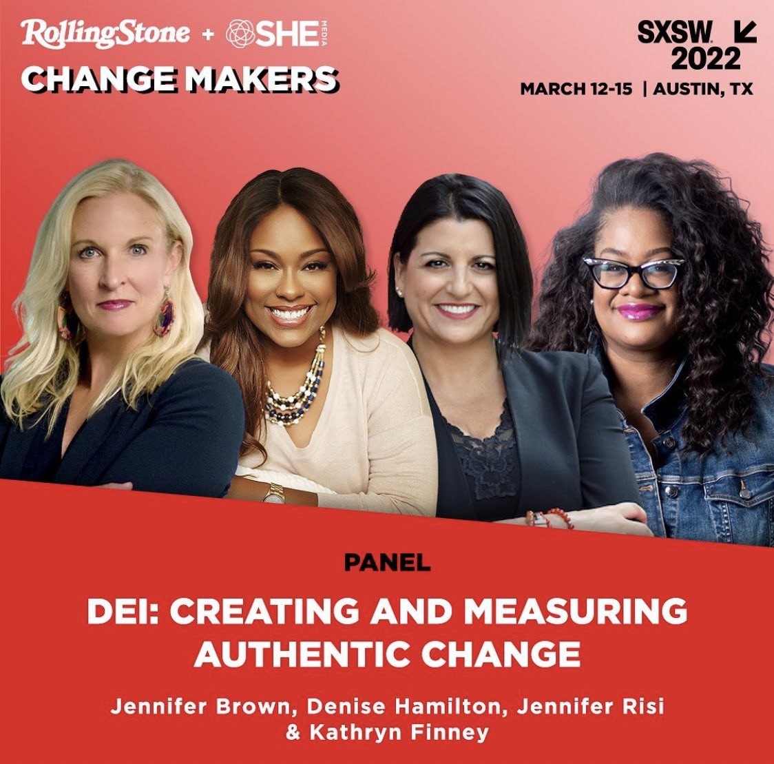 jenniferbrown's tweet photo. My #SXSW panel discussion with Jennifer Risi, Kathryn Finney, and Denise Hamilton begins in TEN MINUTES! We will be discussing how companies can work towards more inclusive & equitable workplaces at 800 Congress Ave! #JenniferSXSW #SXSW2022 #DEI #Technology #SXSWPanelDiscussion https://t.co/PJkdCFCINP