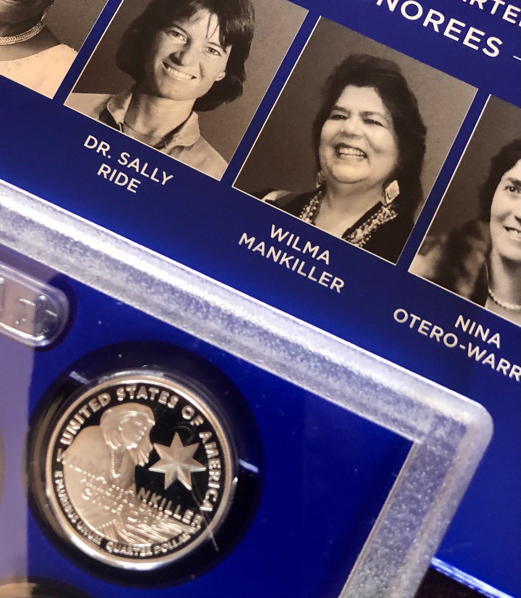 Just received this in the mail &amp; it was an emotional moment. I met Chief #WilmaMankiller once when I was an awkward, insecure 15 year old &amp; she uplifted me with words that made me feel smart &amp; special &amp; encourage me still. She was a true #leader &amp; #inspiration #NativeWomenLead