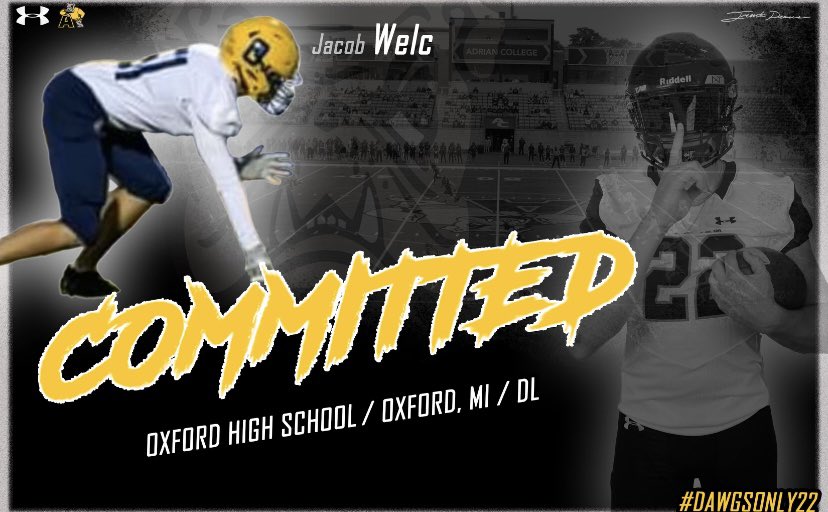 Im beyond blessed to announce my commitment to Adrian College. I’m extremely grateful to EVERY coach who was willing to give me an opportunity! And a big thank you to <a href="/Coach_Shiels/">Ron Shiels</a> for this once in a lifetime opportunity!

<a href="/JimFDeere/">Jim Deere</a> <a href="/CoachHank/">Hank Johnson</a> <a href="/CoachKnollman/">Alex Knollman</a> <a href="/coachbailey43/">Harry Bailey</a>