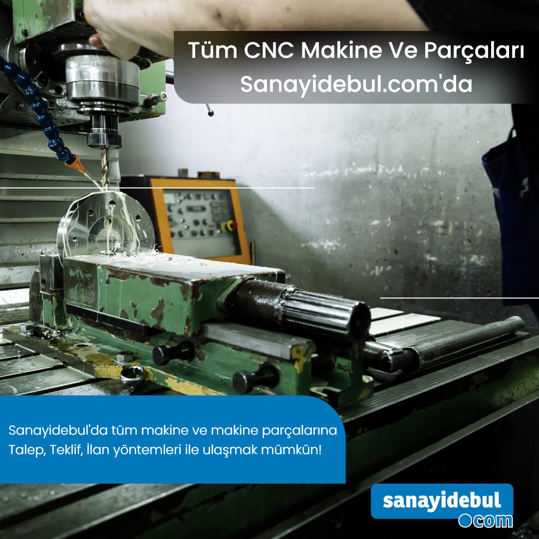 sanayidebul's tweet photo. Tüm CNC makine ve makine parçaları https://t.co/Iua1CR3Pup'da🔵

Talep, Teklif, İlan ile aradığın ürüne ulaşma fırsatını yakala!

#sanayidebul #sanayileşme #sanayiodası #sanayimahallesi #sanayii #sanayi #hırdavat #ticaret #savunmasanayi #dijitaldönüşüm #tesisat https://t.co/RPa3lVIPQ7