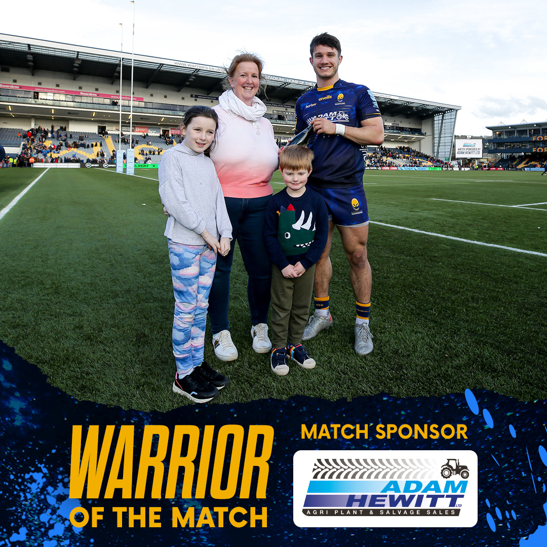 🍾 Congratulations to <a href="/harri_doel/">harri</a> who was voted today's @adamhewittltd1 Warrior of the Match 👏

🍺 <a href="/MolsonCoors/">Molson Coors Beverage Company</a>